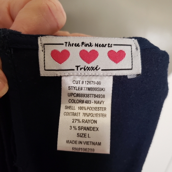 Women's Navy blouse - Picture 4 of 4